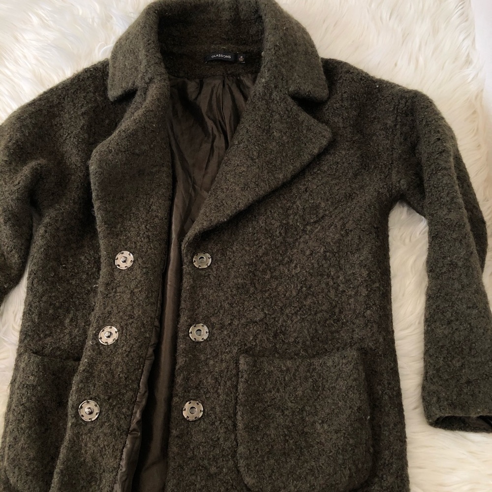 Olive color Glassons Jacket size small - Picture 11 of 14